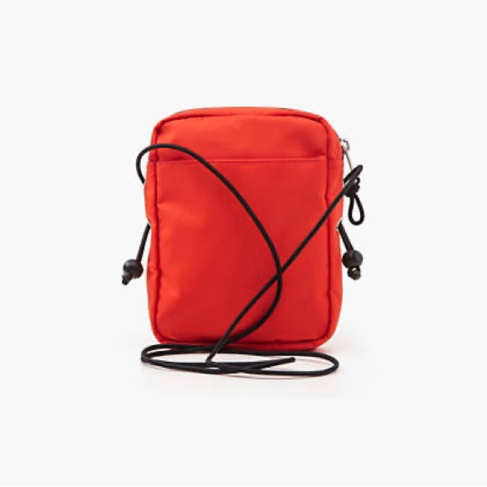 Levis brilliant red black laneyard adjustable crossbody utility bag - Picture 8 of 8